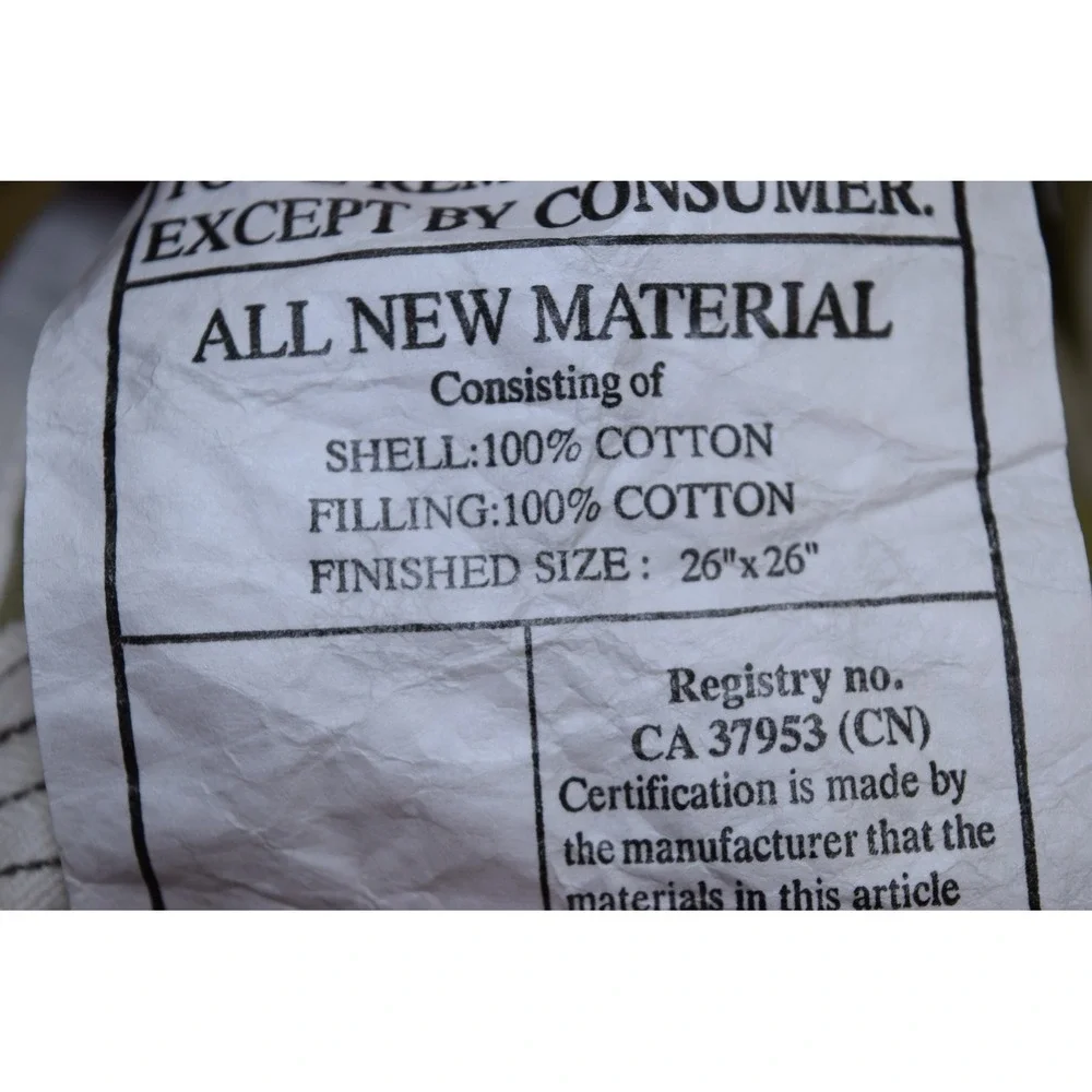 Restoration Hardware WESTPORT Bedding EURO Pillow Sham Heavy Cotton Striped 26